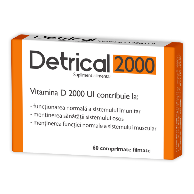 Detrical 2000 IU, 60 comprimate