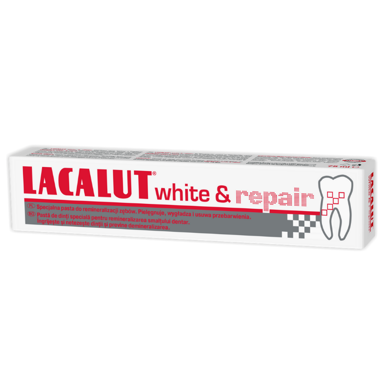 Lacalut White & Repair, 75ml 75ml imagine teramed.ro