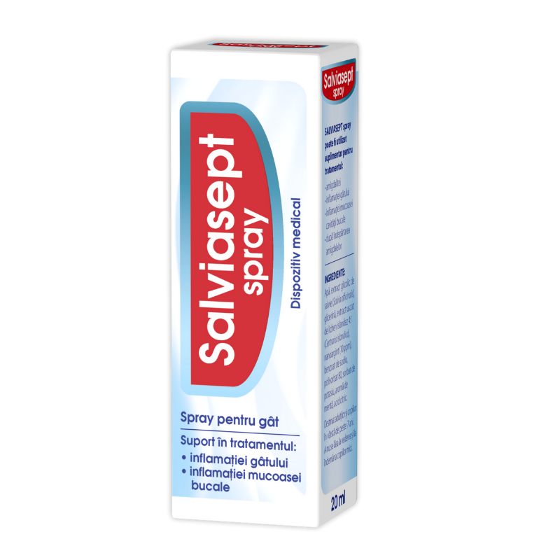 Salviasept spray, 20 ml Durere in gat 2023-09-25 3