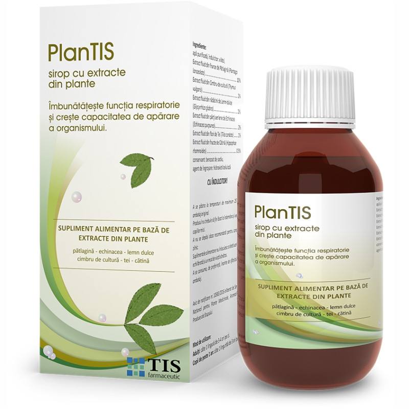 PlanTIS sirop cu extracte din plante, 150 ml TIS 150 imagine teramed.ro