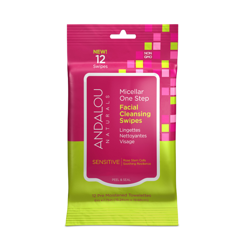 ANDALOU Sensitive Micellar Servetele faciale, 12 buc ANDALOU imagine noua