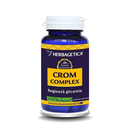 Crom complex, 30 capsule, Herbagetica Vitamine si minerale