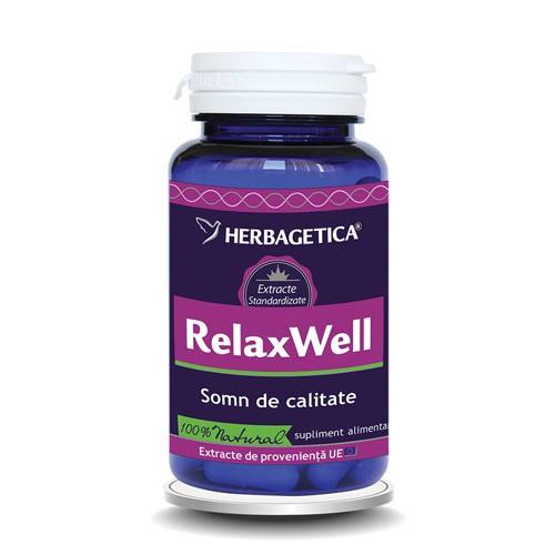Relax well, 60 capsule, Herbagetica Stres si somn 2023-09-22