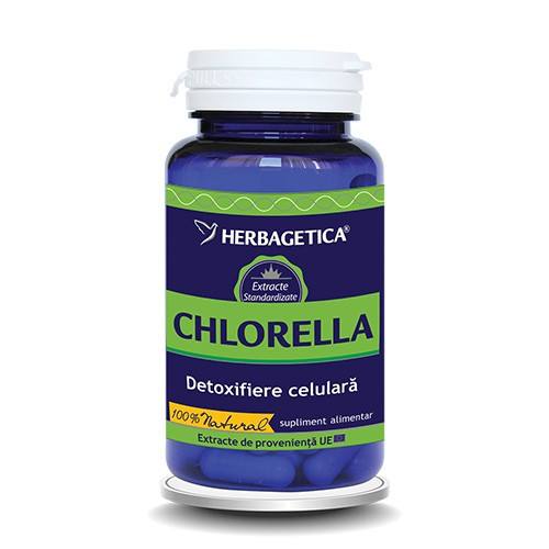 Chlorella, 60 capsule, Herbagetica Alergii imagine teramed.ro