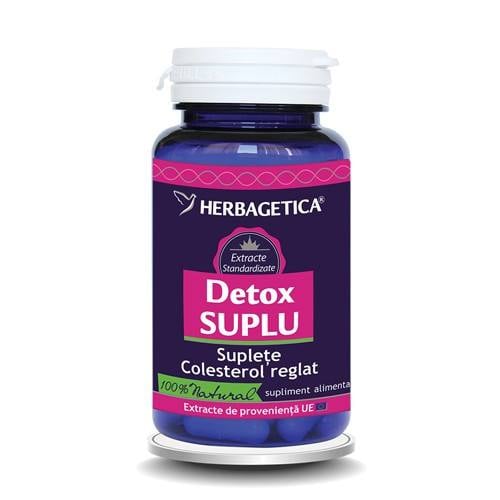 Detox suplu, 60 capsule, Herbagetica capsule imagine teramed.ro