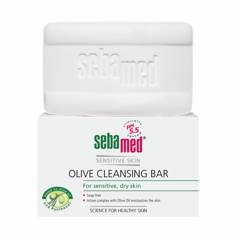 Sebamed Sensitive Skin, Calup dermatologic fara sapun, cu ulei de masline, 150 g 150 imagine teramed.ro