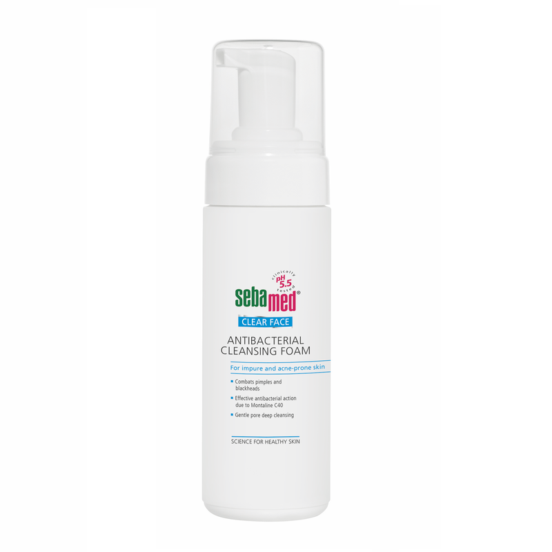 Sebamed Clear Face, Spuma Dermatologica Antibacteriana De Curatare, 150 Ml