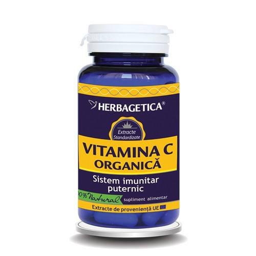 Vitamina C organica, 120 capsule, Herbagetica 120