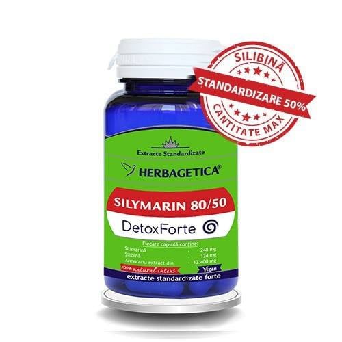 Silymarin 80/50 Detox Forte, 60 Capsule, Herbagetica