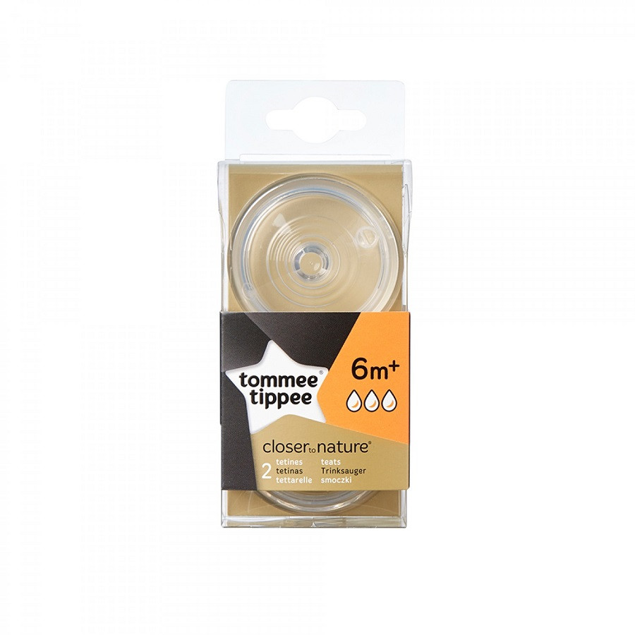 Tommee Tippee Tetina Cu Flux Rapid, 2 tetine copilul imagine teramed.ro