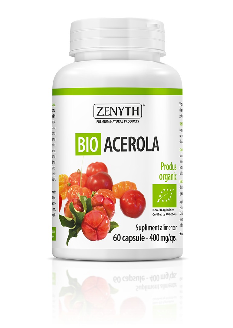 Bio Acerola 400 mg, 60 capsule, Zenyth 400 imagine teramed.ro