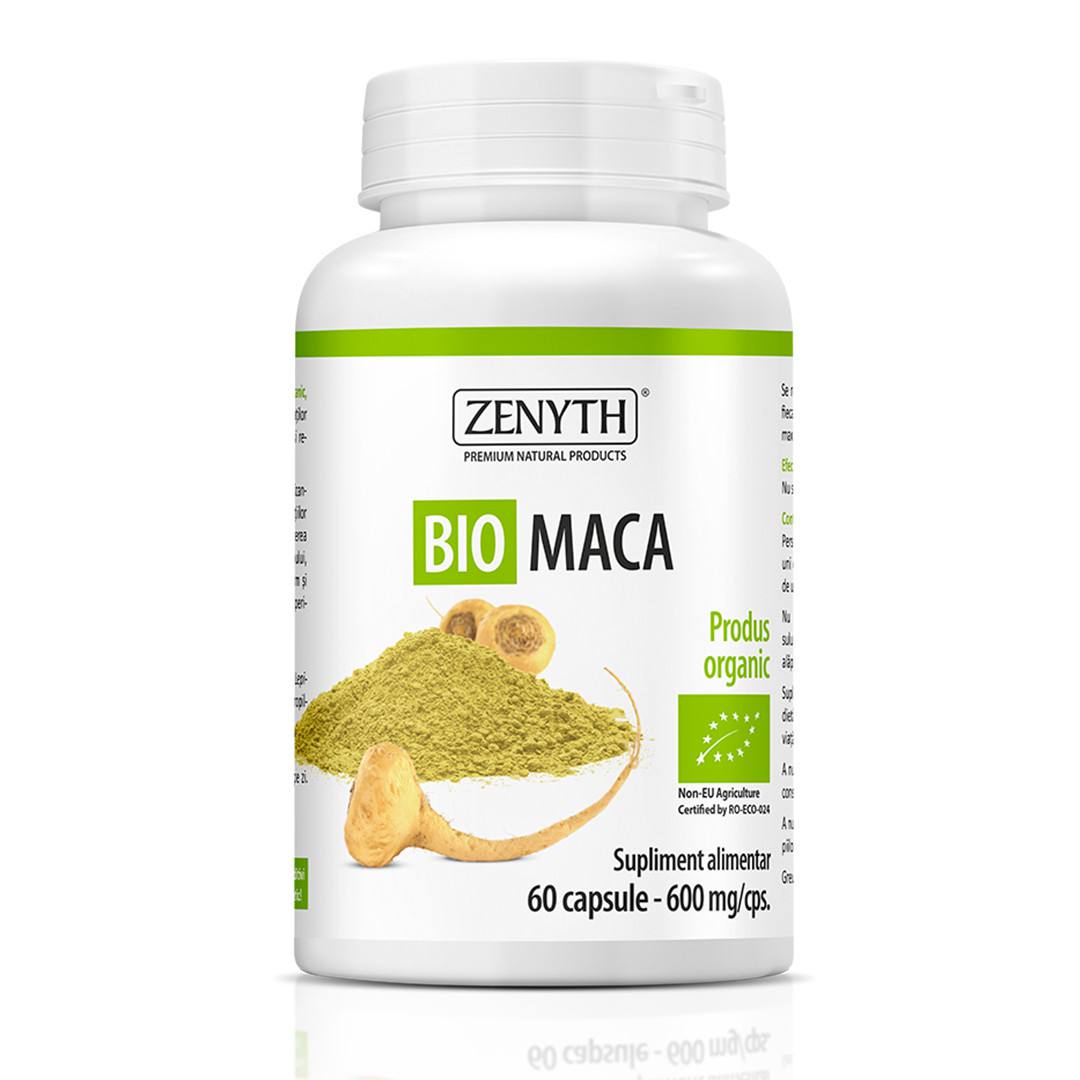 Bio Maca 600 mg, 60 capsule, Zenyth 600 imagine teramed.ro