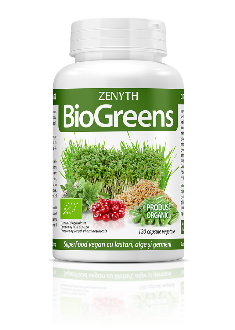 Bio Greens, 120 capsule, Zenyth Stres si somn 2023-09-22