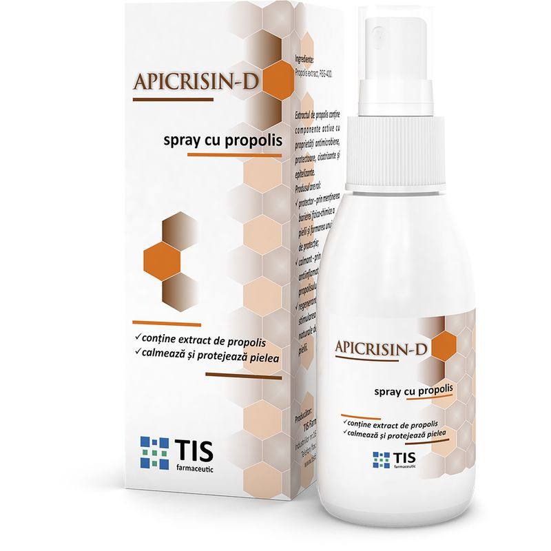 Apicrisin-D x 50 ml spray cu propolis TIS Apicrisin-D imagine teramed.ro