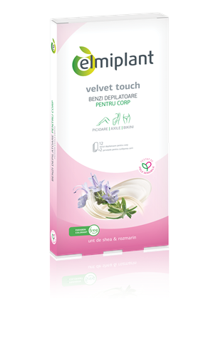 Elmiplant Velvet Touch Benzi Depilatoare Corp, 12 Buc Benzi imagine noua