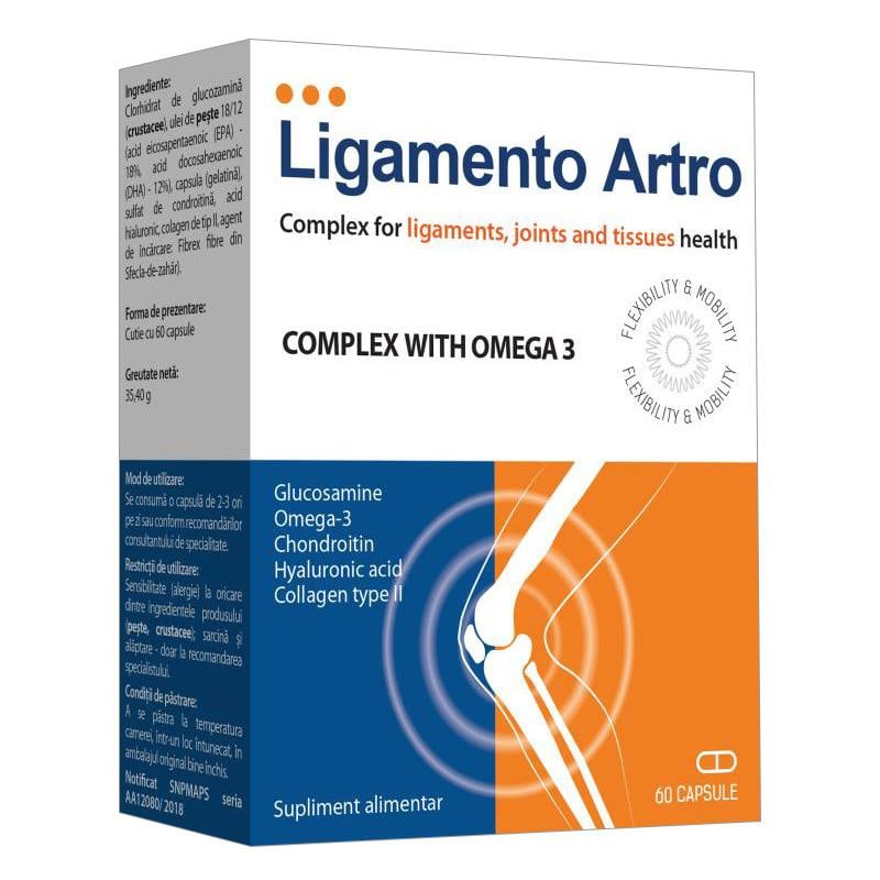 Ligamento Artro Omega 3, 60 capsule Articulatii imagine 2022