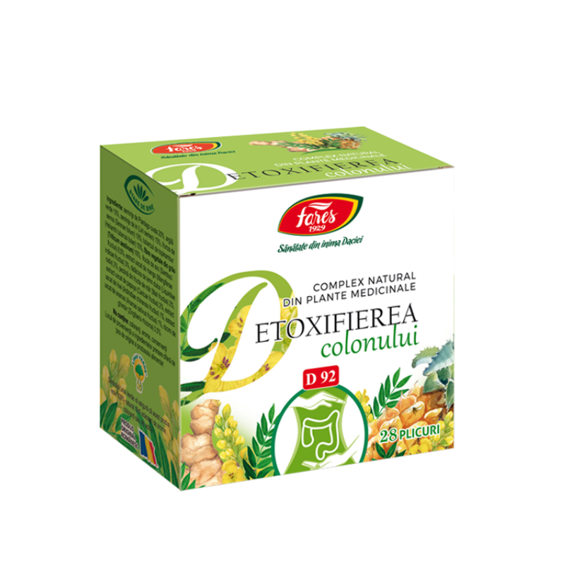 Detoxifierea Colonului complex, 28 pl, FARES Colonului imagine noua