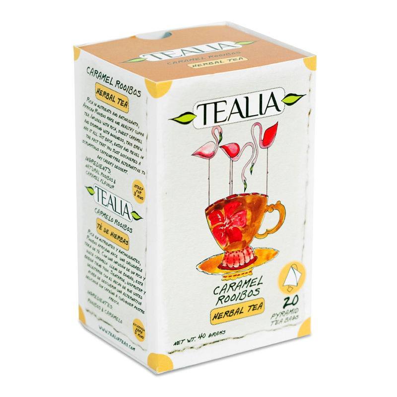 Caramel Rooibos 20 plicuri piramida, 2g caramel imagine noua