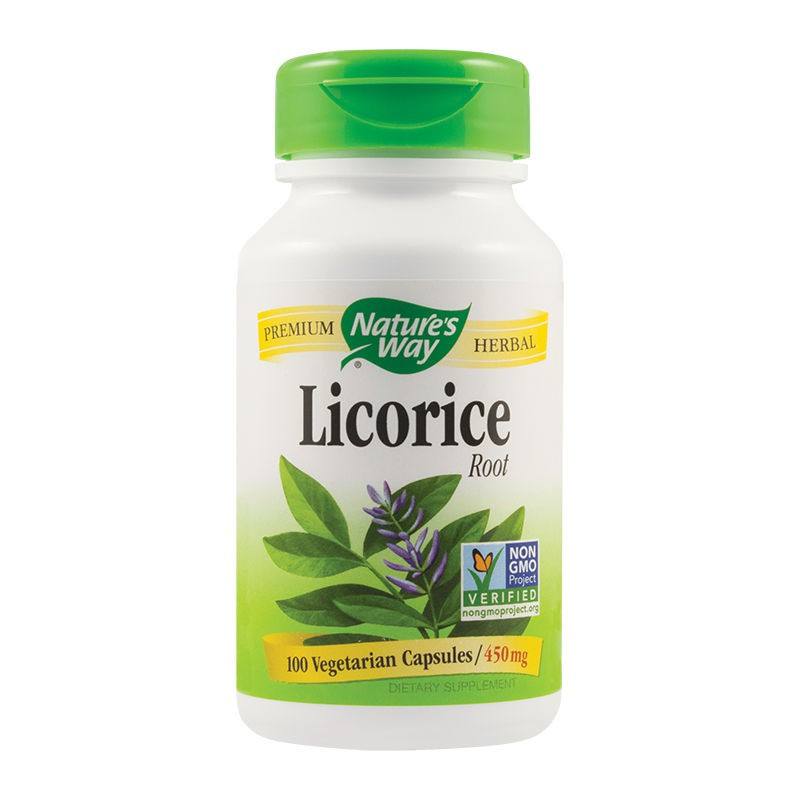 Secom Licorice (Lemn dulce) 450mg, 100 capsule vegetale 100 imagine noua