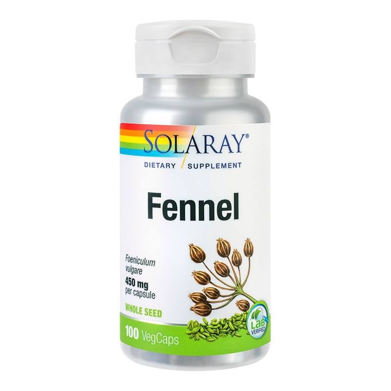 Secom Fennel (Fenicul) 450mg, 100 capsule vegetale Digestie sanatoasa