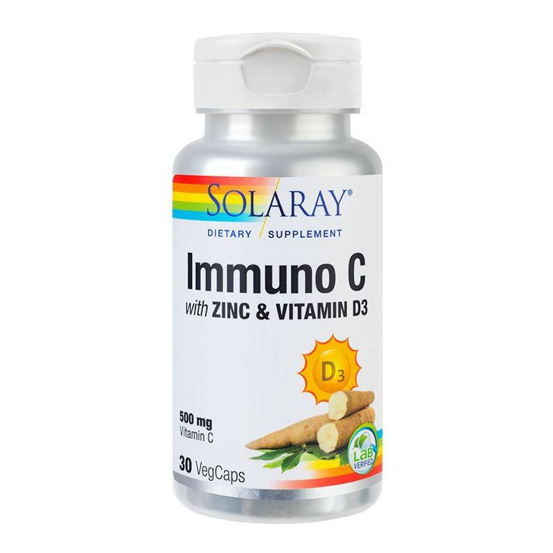 Secom Immuno C plus Zinc and Vitamin D3, 30 capsule vegetale and imagine noua