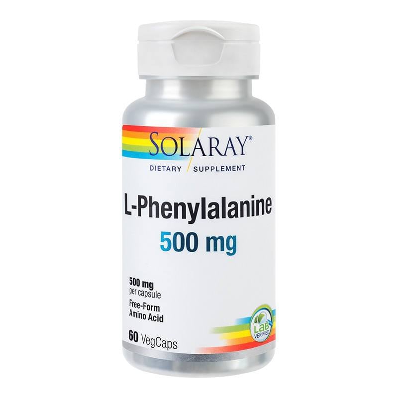 Secom L-Phenylalanine 500mg, 60 capsule vegetale 500mg imagine noua