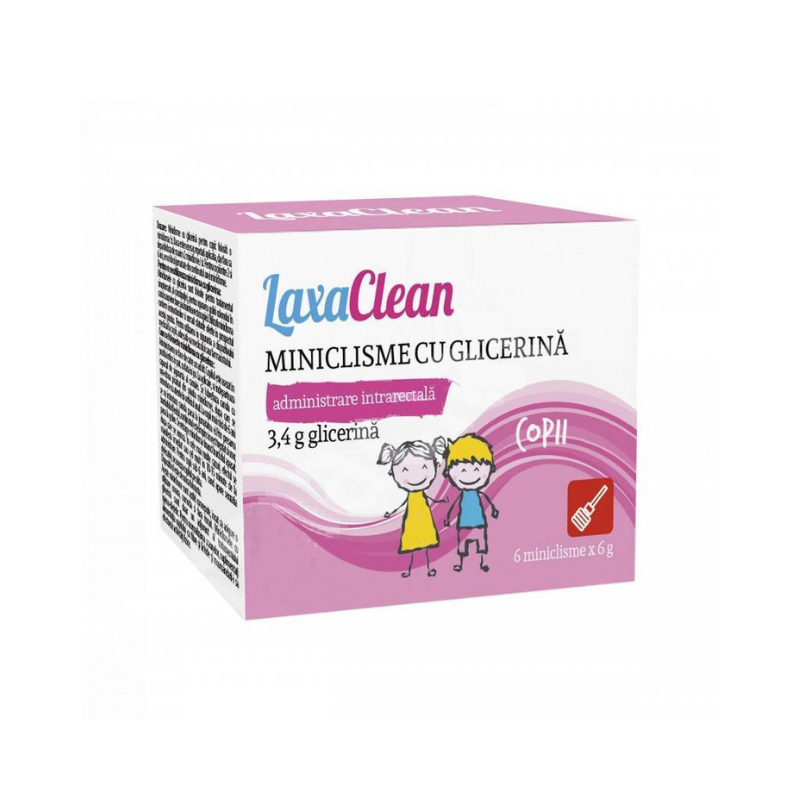 LaxaClean miniclisme glicerina copii x 6 buc. Dispozitive Medicale 2023-09-23