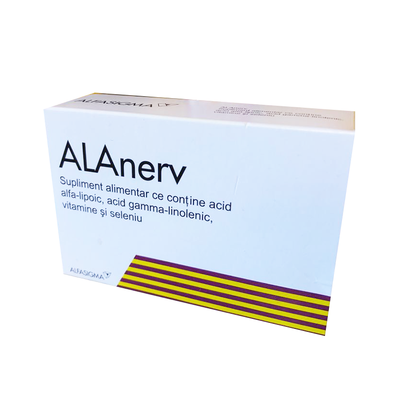 Alanerv – Supliment impotriva stresului oxidativ, 920mg, 20 capsule
