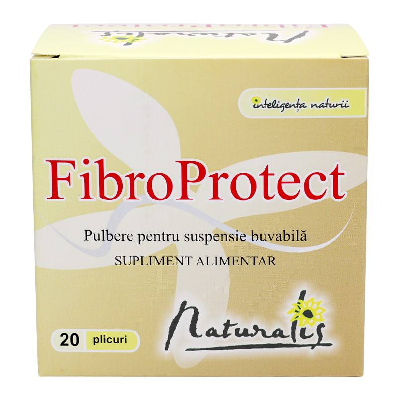 Naturalis FibroProtect, 20 plicuri Detoxifiere si Tranzit intestinal