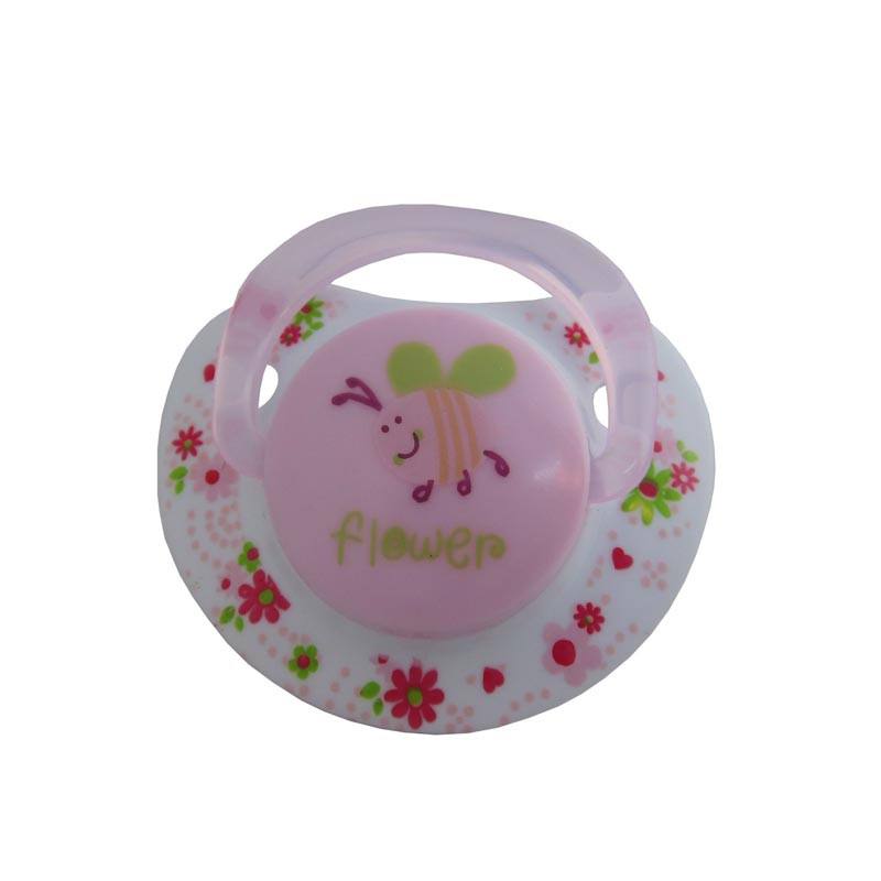 Primii Pasi R0332I – Suzeta Silicon Ortodontica Imprimata 0L+ Roz 0l+ imagine noua