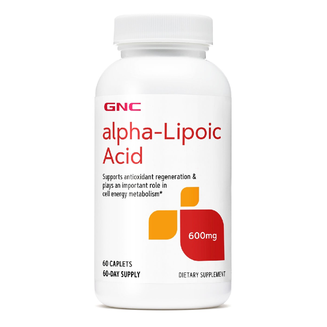 Acid Alpha-Lipoic, 600 mg, 60 tablete, GNC