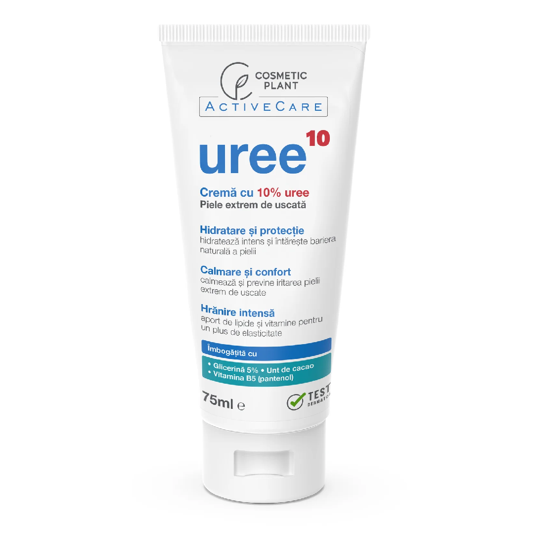 Crema cu 10% Uree pentru piele extrem de uscata Active Care, 75 ml, CosmeticPlant