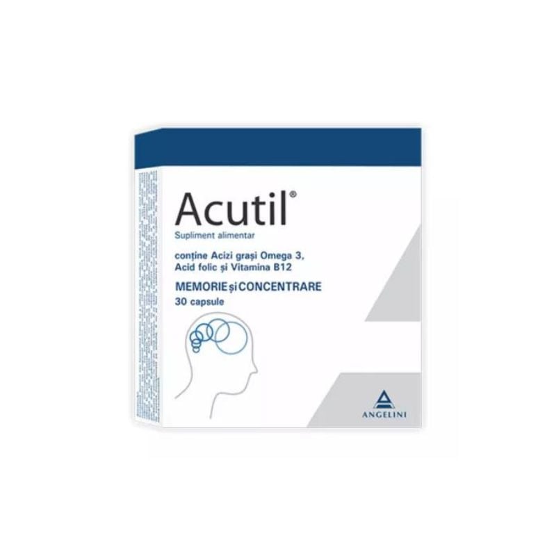 Acutil sustine functiile cerebrale, 30 capsule, Angelini farmacie nonstop online pret mic aptta