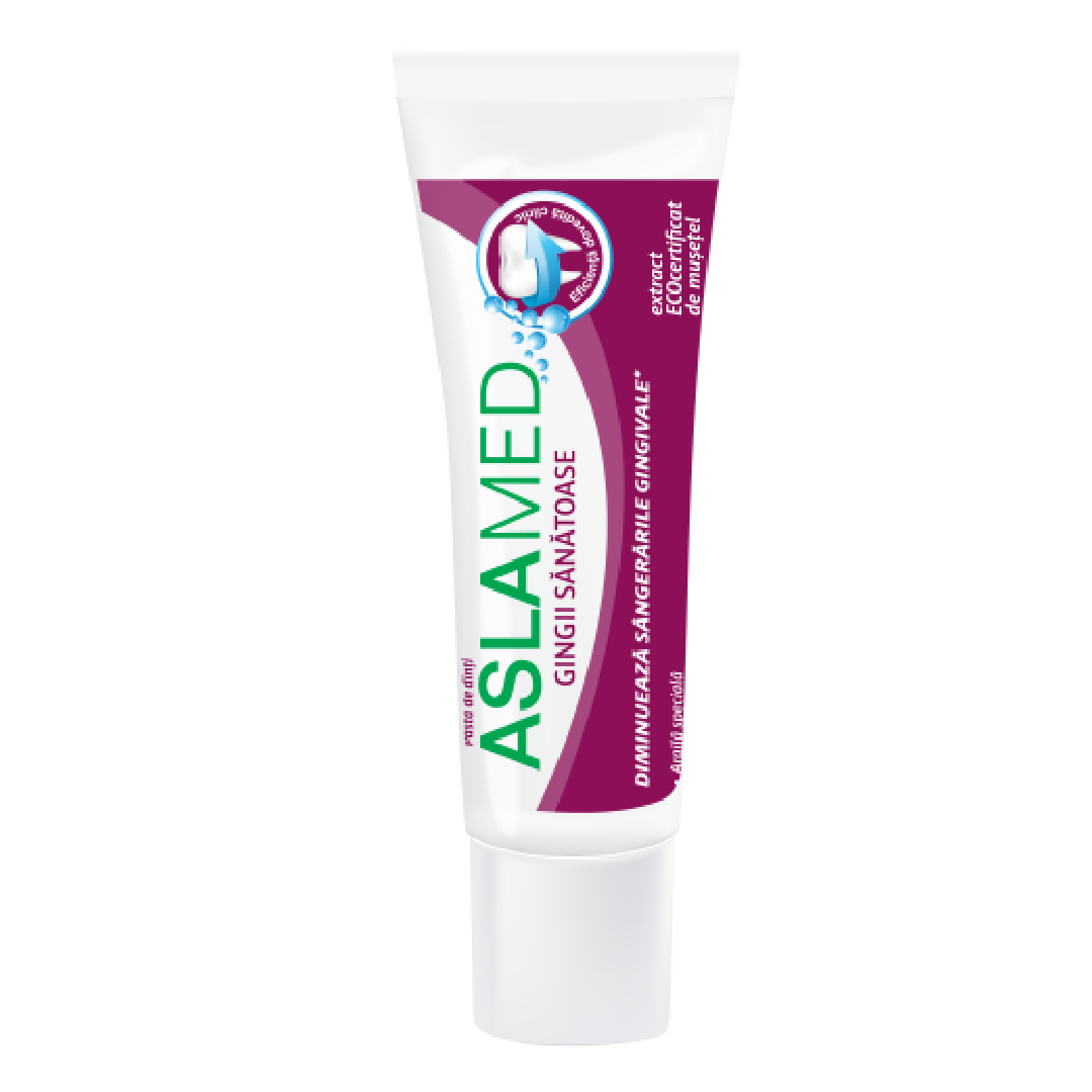 Pasta de dinti gingii sanatoase, 18 ml, Aslamed 