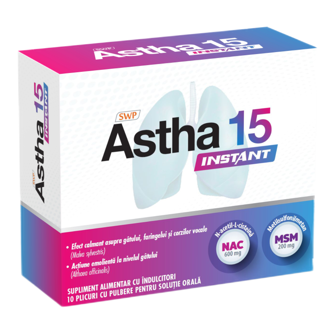 Astha 15 Instant, 10 Plicuri, Sun Wave Pharma