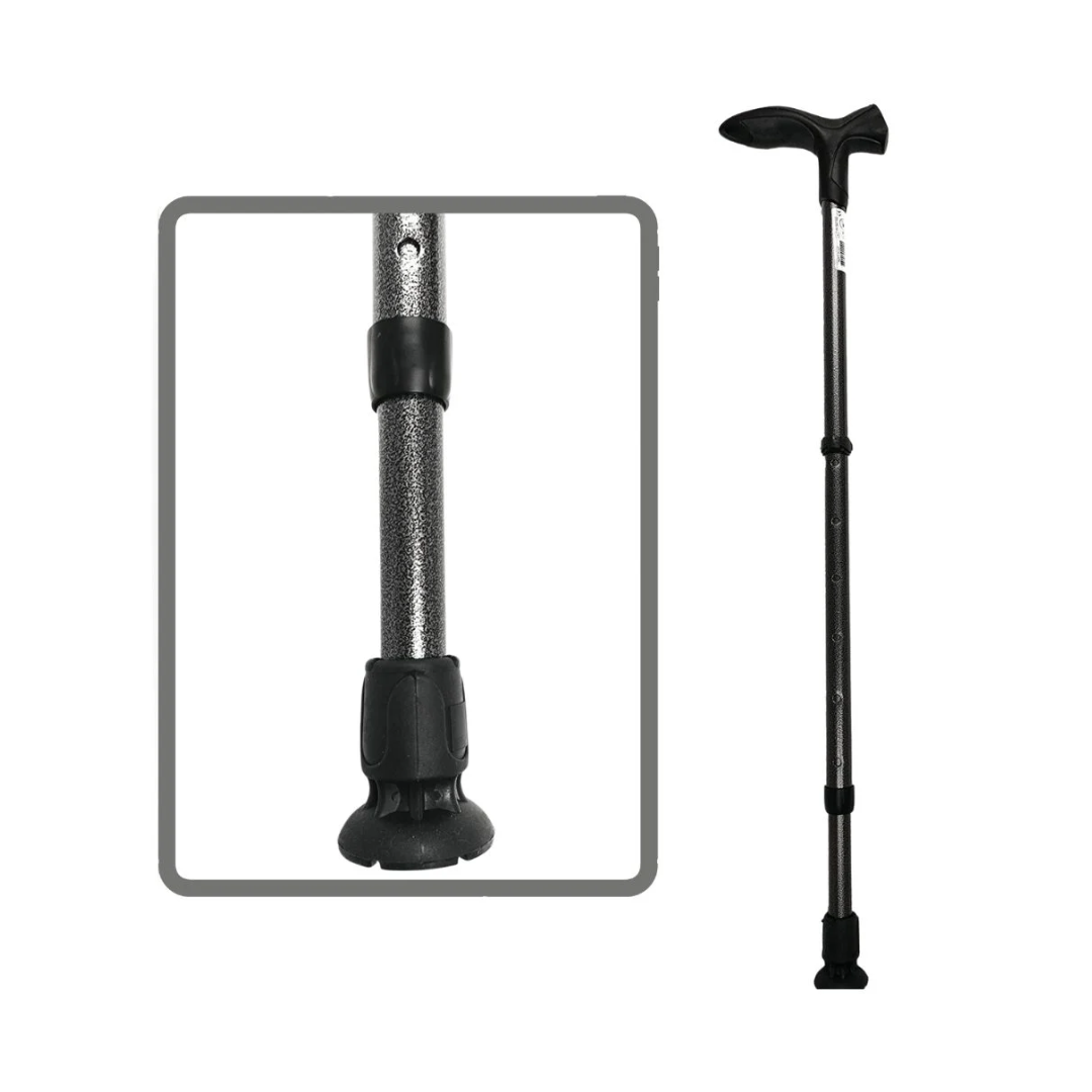 Baston reglabil cu tub de aluminiu si maner antialunecare Step Soft - Albastru
