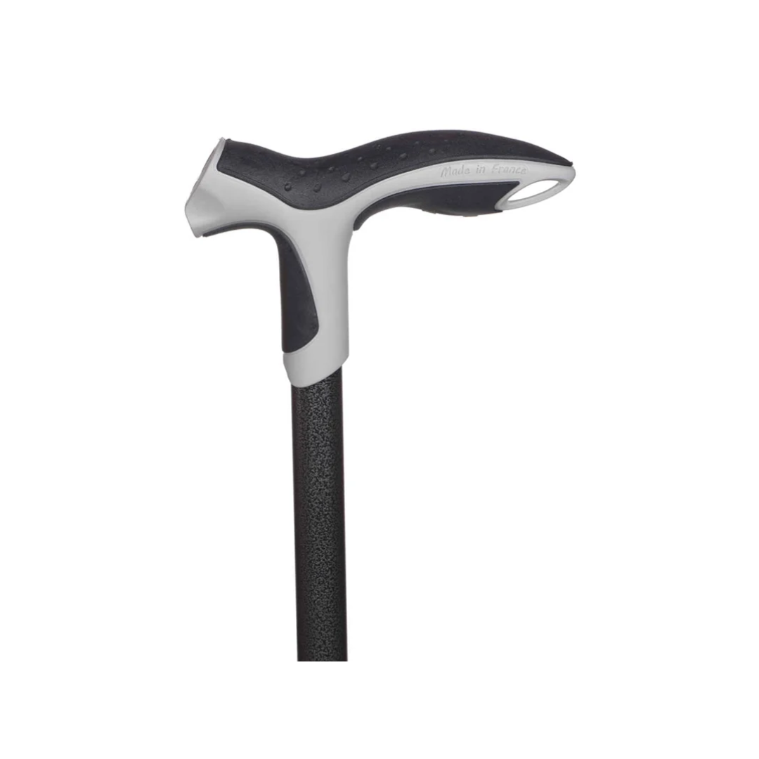 Baston reglabil cu tub de aluminiu si maner antialunecare Step Soft - Albastru