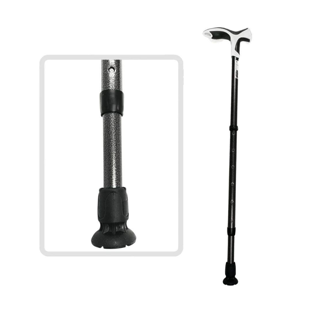 Baston reglabil cu tub de aluminiu si maner antialunecare Step Soft - Albastru