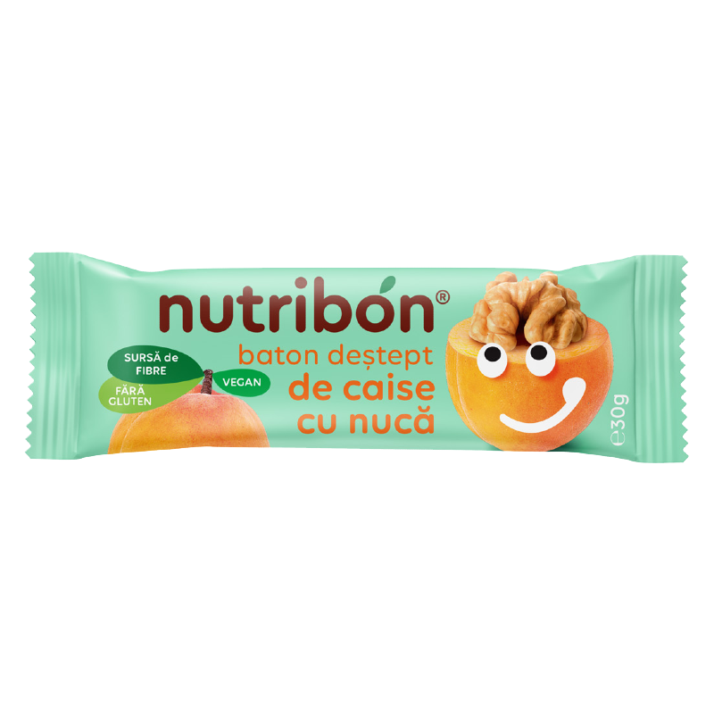 Baton vegan de caise cu nuca, 30g, Nutribon