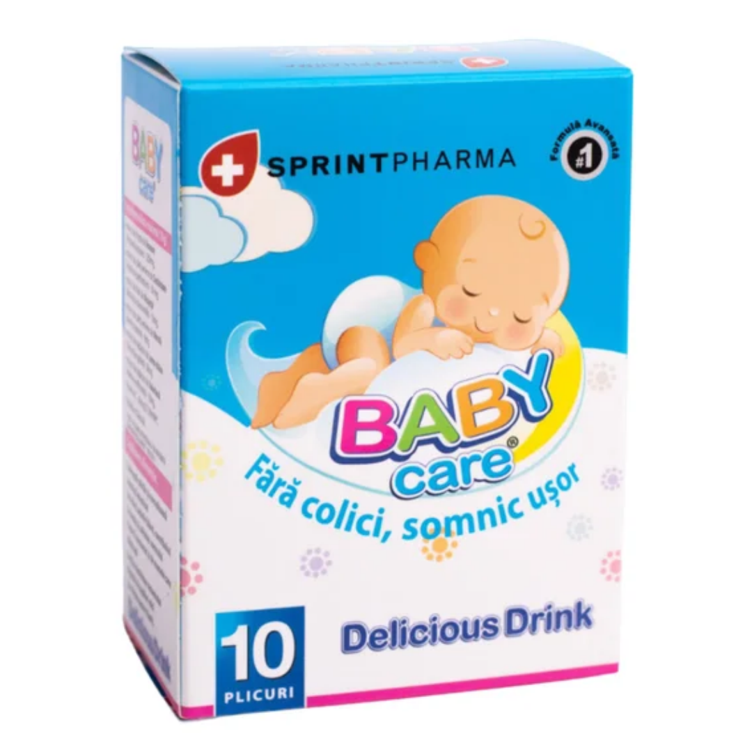 Bautura anti-colici Baby Care, 10 plicuri, Sprint Pharma