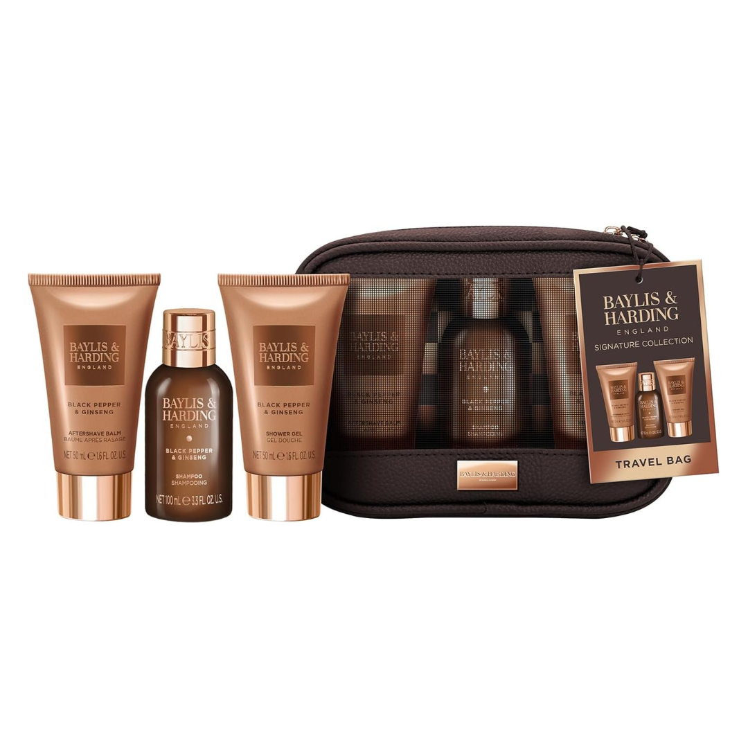 Set cadou cosmetice Men\'s Black Pepper & Ginseng, 3 piese, Baylis&Harding