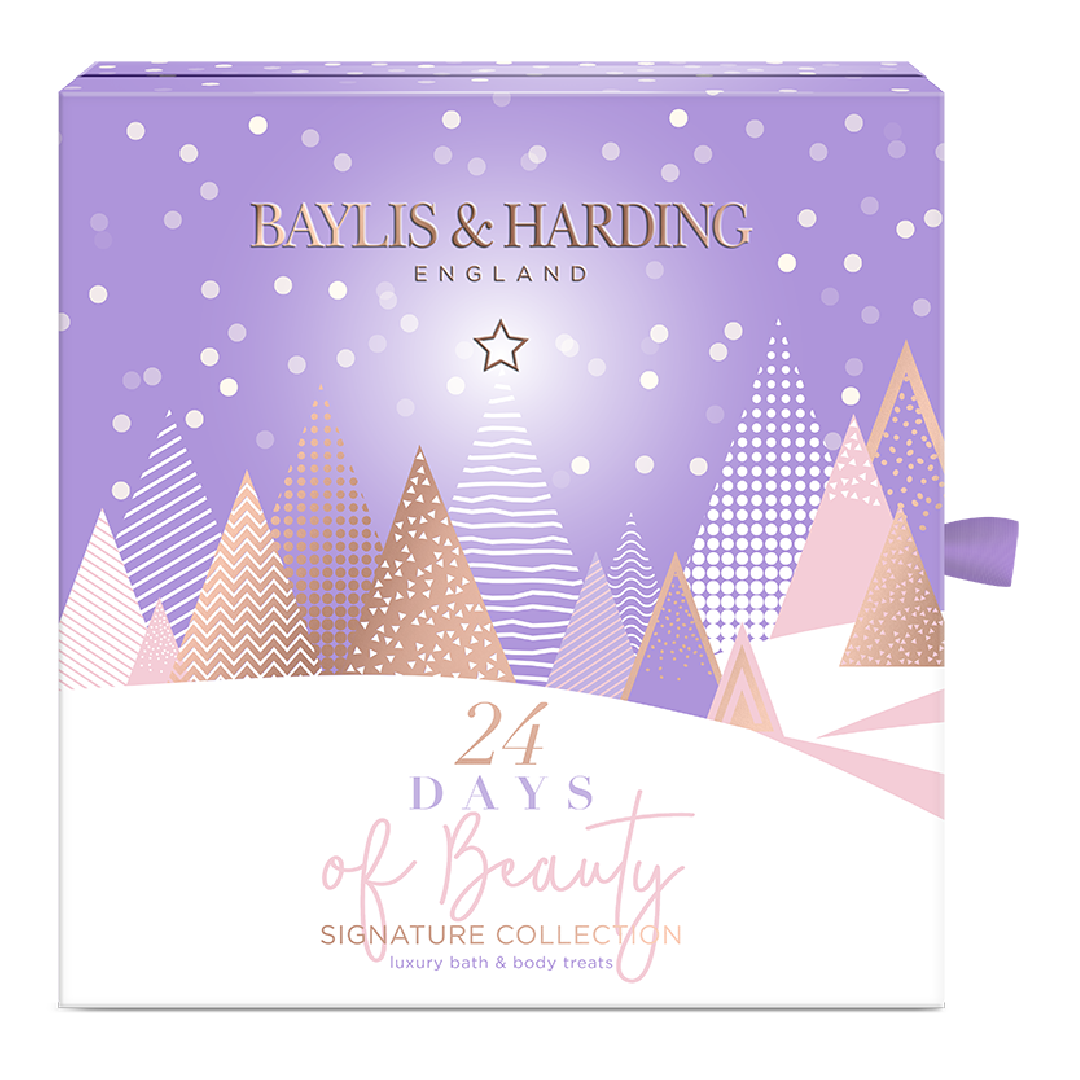 Baylis & Harding, Advent Calendar Set 24 Days of Beauty cu jojoba, vanilie si ulei de migdale