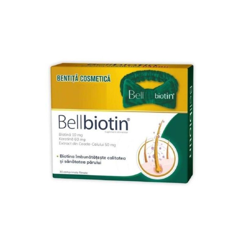 Bellbiotin, 30 comprimate + Bentita, 1 bucata, Zdrovit Bellbiotin imagine noua