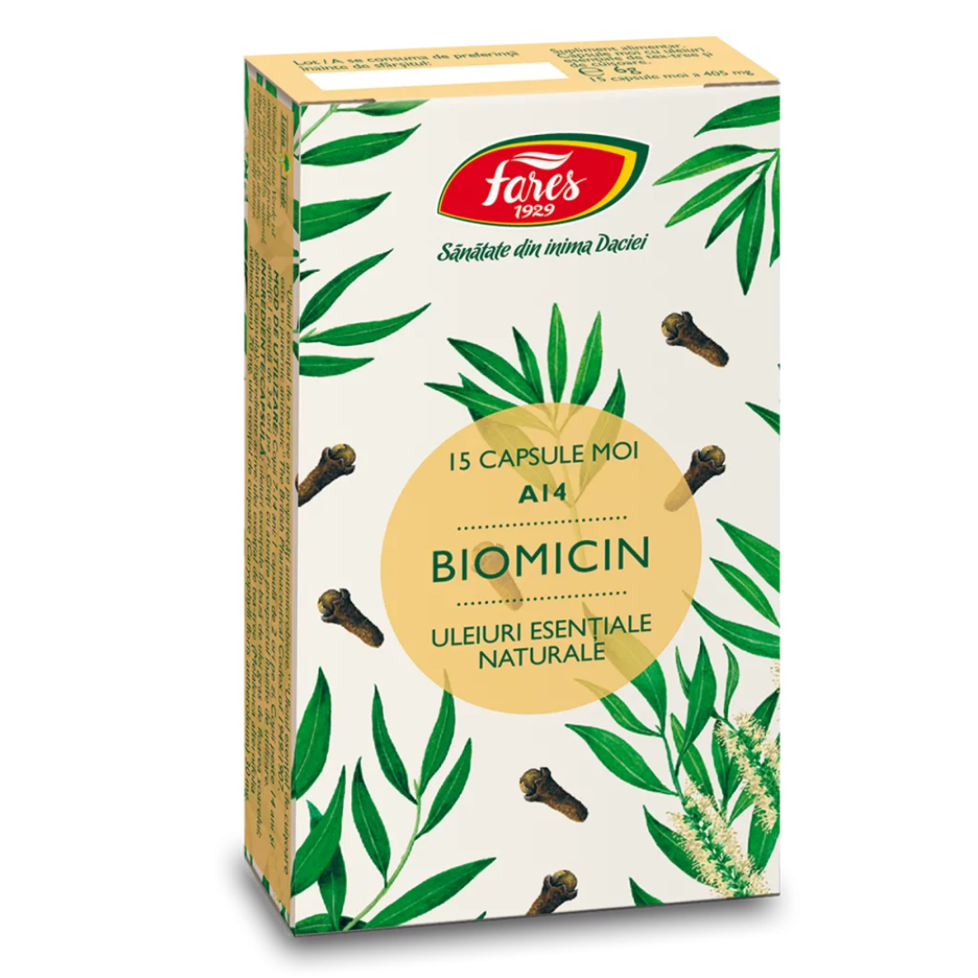 Biomicin, 15 capsule,  Fares