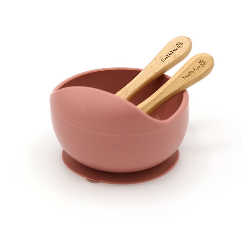 Bol silicon ventuza+Tacamuri Dusty Rose, 1 bucata image3