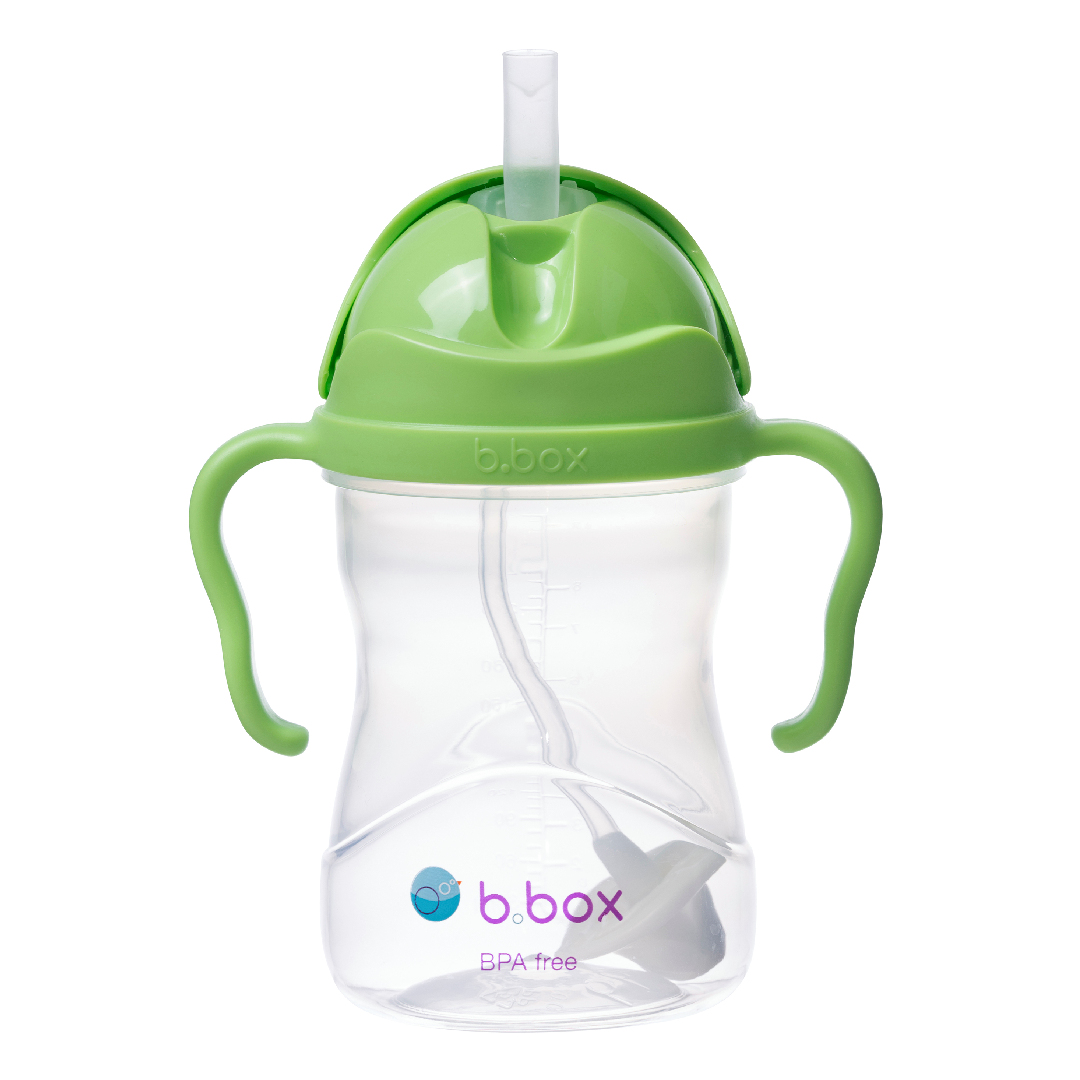 Cana cu pai, 6 luni+, Verde, 240 ml, B.Box