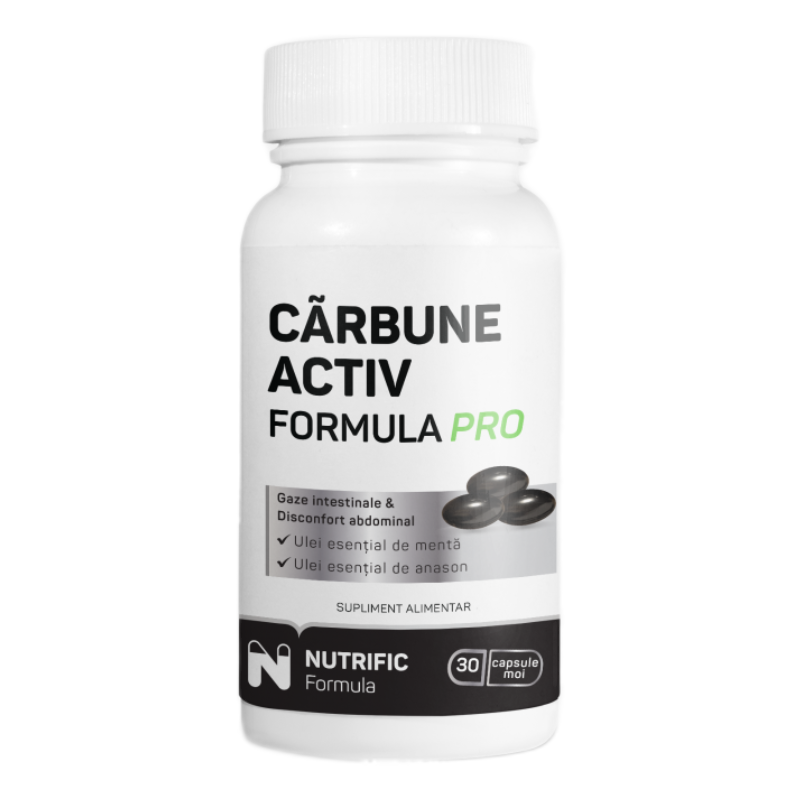 Carbune Activ Formula Pro, 30 Capsule Moi, Nutrific