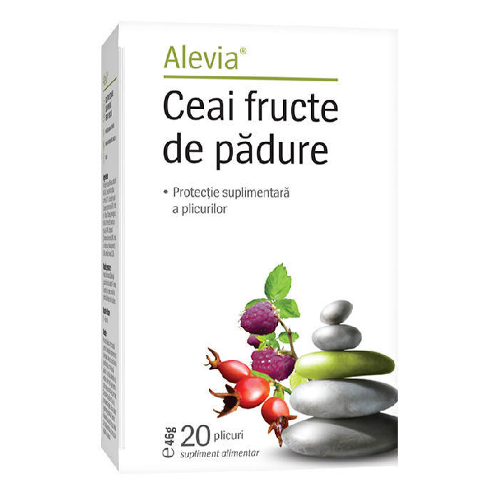 Ceai cu fructe de padure, 20 plicuri, Alevia Ceai cu fructe de padure, 20 plicuri, Alevia