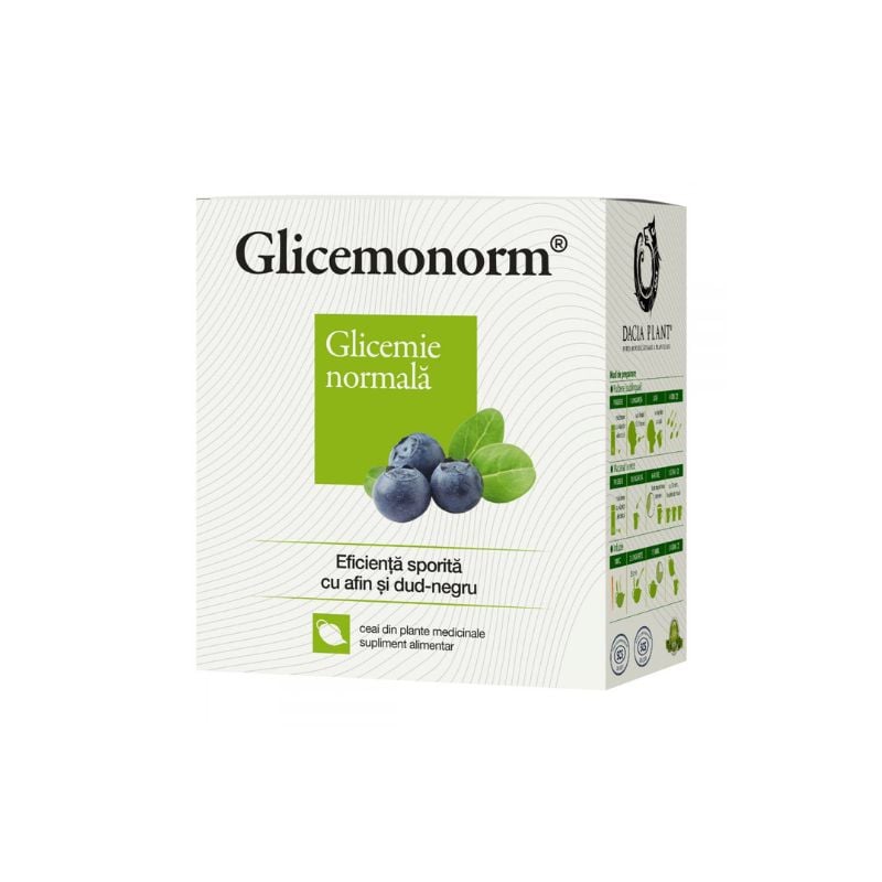 Ceai glicemonorm, 50g, dacia plant