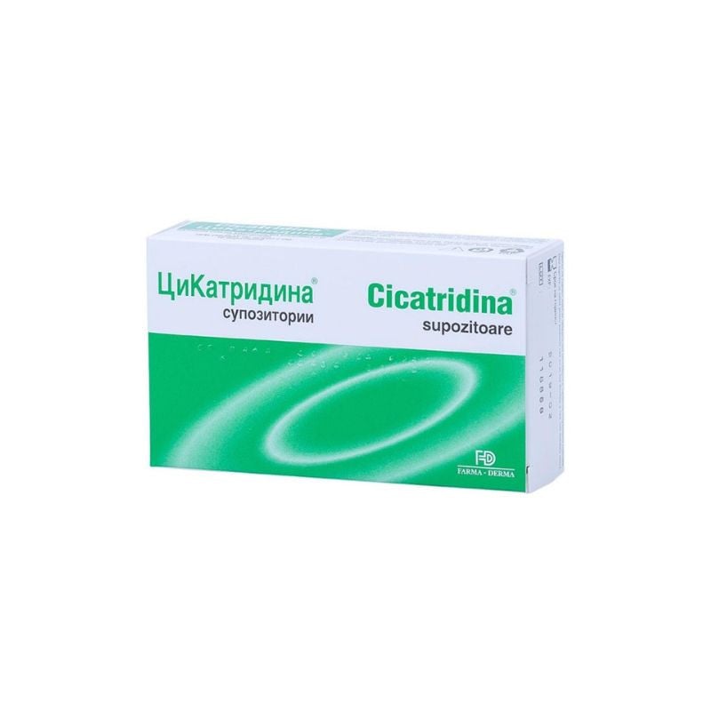 Cicatridina Tratament Adjuvant Pentru Hemoroizi, 10 Supozitoare, Naturpharma